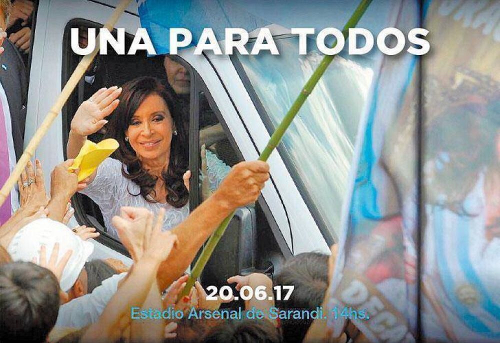 En su acto de lanzamiento, Cristina arma un discurso con Macri como el 'enemigo'