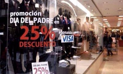 Las ventas por el D�a del Padre cayeron 3,6% seg�n CAME