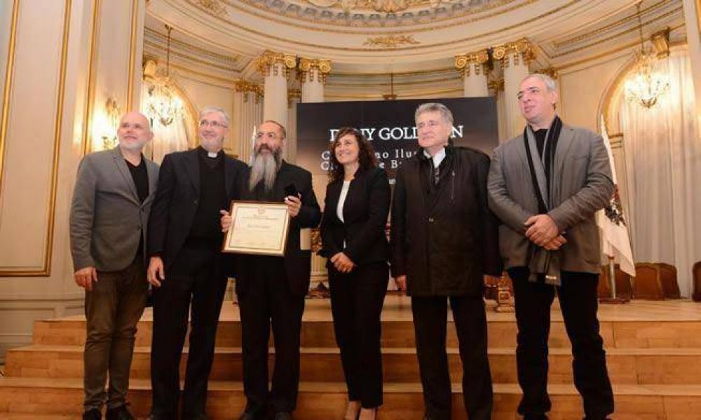 El rabino Goldman fue declarado ciudadano ilustre de Buenos Aires