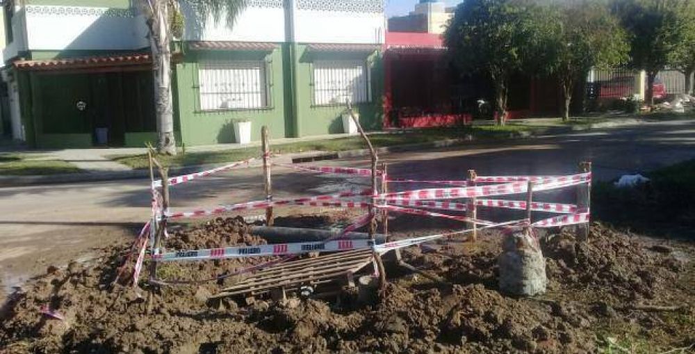 Sectores de la ciudad sin agua por rotura de ca�o madre esta ma�ana