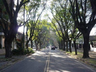 Corte en la calle Corrientes, por obra de repavimentaci�n.