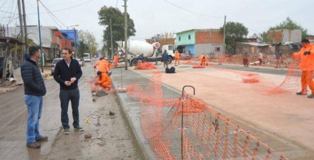 Katopodis recorri� las nuevas obras sobre el Zanj�n Su�rez Sur