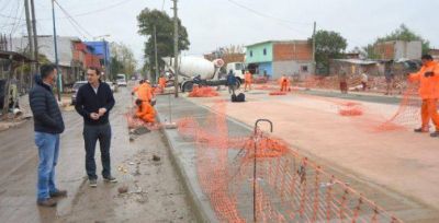 Katopodis recorri� las nuevas obras sobre el Zanj�n Su�rez Sur