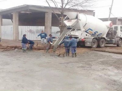 Contin�an las obras de asfalto