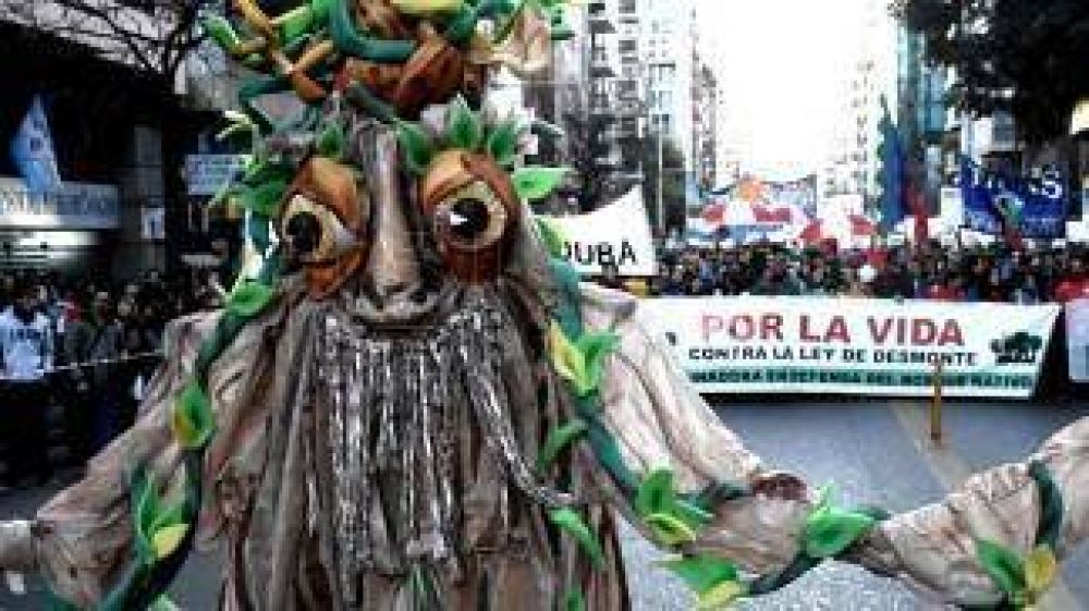 Organizaciones ambientales marcharon en defensa de los bosques nativos