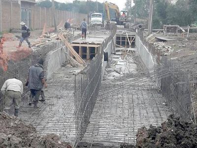 Avenida Los Inmigrantes: �ltima etapa de conducto pluvial