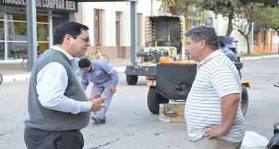 Ejecutan obras de mantenimiento vial en el microcentro