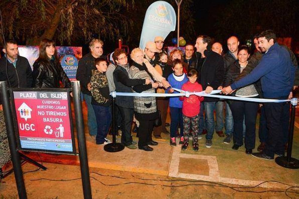 Ariel Sujarchuk inaugur� 2300 metros de asfalto y una nueva plaza en el paseo costero del Paran� de las Palmas