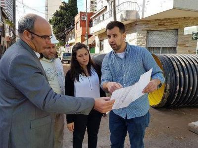 La diputada Ver�nica Barbieri recorri� obras hidr�ulicas en Vicente L�pez
