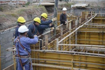 Avanzan las obras en la planta de AySA