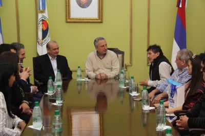 Passalacqua recibi� a autoridades del gremio de la construcci�n
