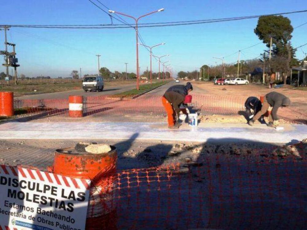 Concluyeron reductores de velocidad en Alem al 1200