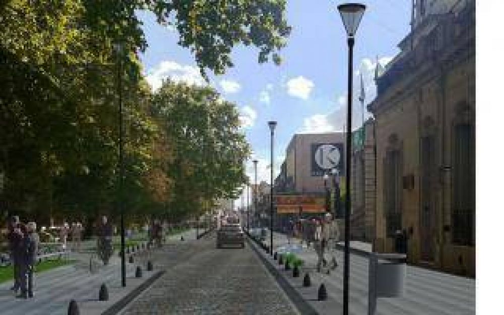 Luj�n: Comienza importante obra para hacer una calle semipeatonal