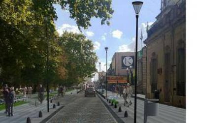 Luj�n: Comienza importante obra para hacer una calle semipeatonal