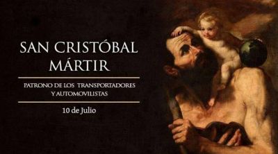 Hoy es la fiesta de San Crist�bal, patrono de los transportistas
