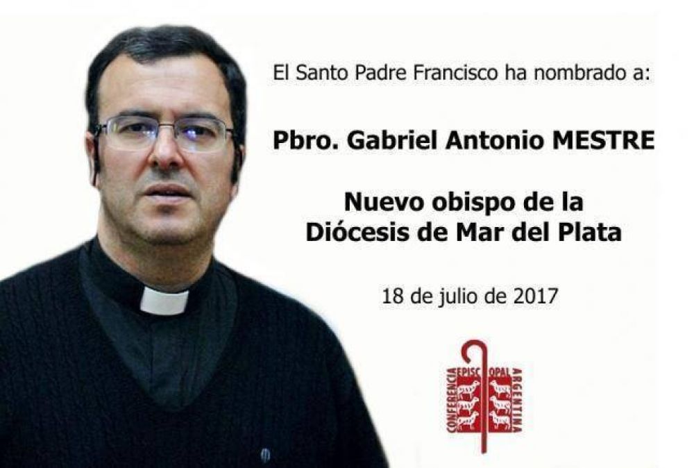 El Papa nombró al P. Gabriel Mestre como nuevo obispo de Mar del Plata