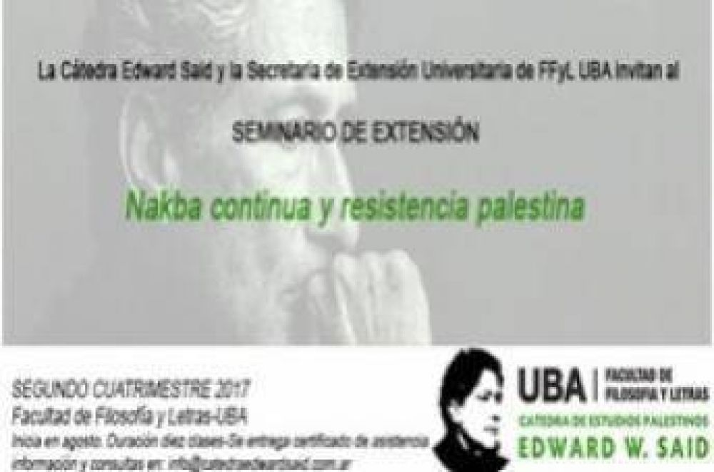 Seminario en Buenos Aires: Nakba continua y resistencia palestina