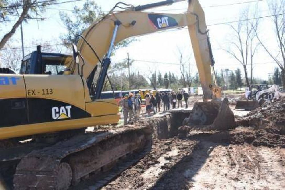 Emisario 27: avanza otra gran obra hidr�ulica