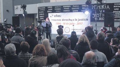 Memoria Activa realiz� su acto a 23 a�os del atentado a la AMIA