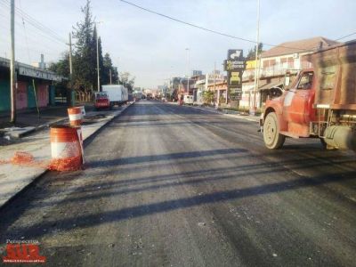 Avanzan las obras de repavimentaci�n en Calchaqu� e importantes arterias