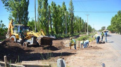 Tres kil�metros de ca�er�a para evitar inundaciones