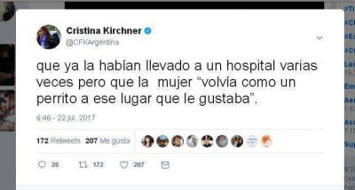 Sigue la pol�mica: Cristina Kirchner se refiri� a las declaraciones de Blanco