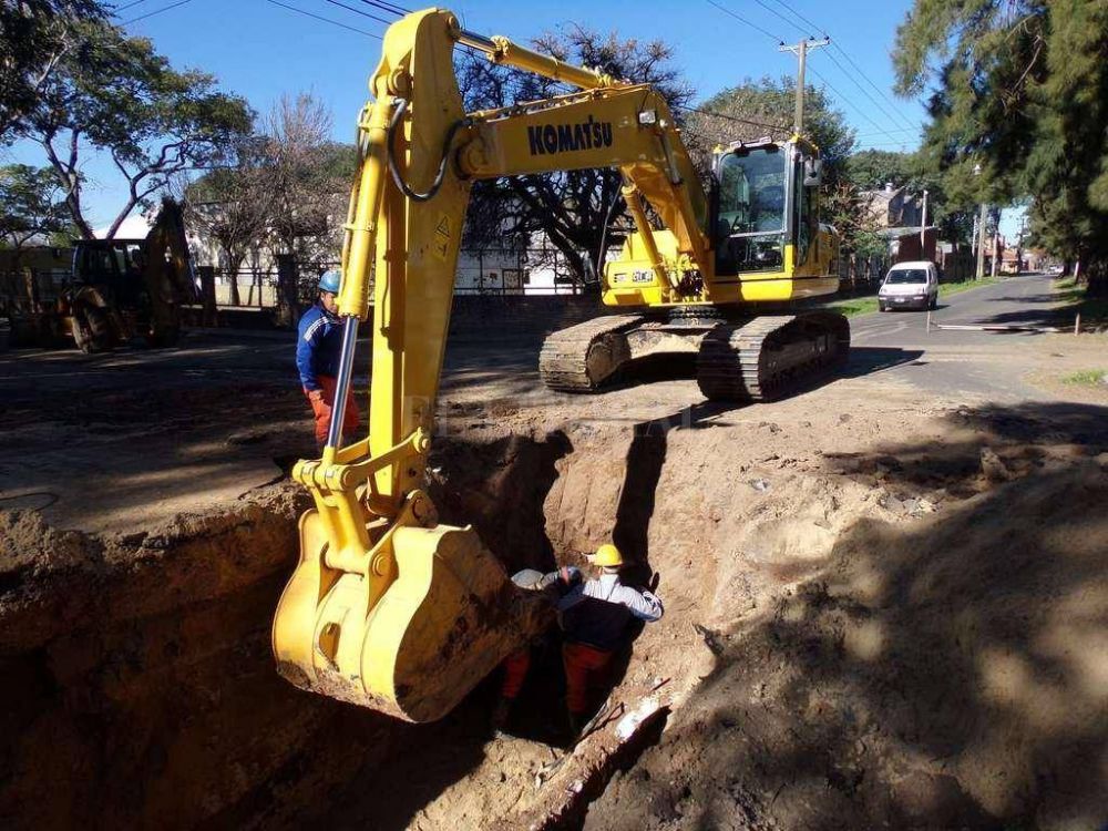 Invierten $ 5 millones para renovar dos colectores cloacales