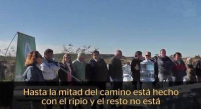 Pobladora de Alvear cuestion� a Colombi en un acto
