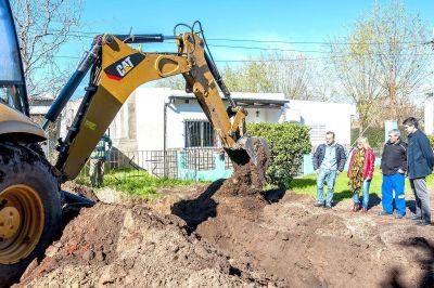 Avanzan las obras de cloacas en el barrio de la Merced
