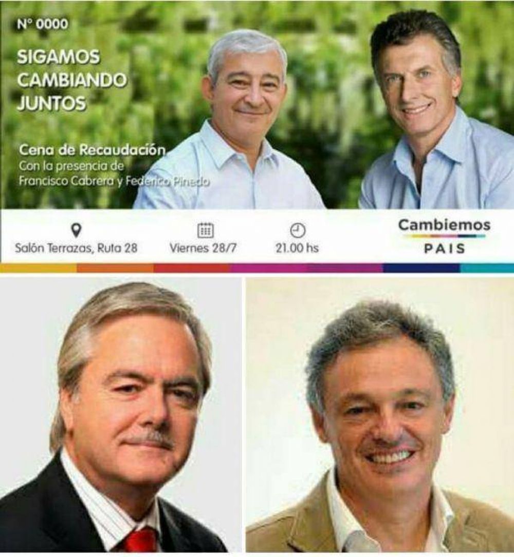 Gran cena de recaudaci�n de Cambiemos Pa�s en Salta