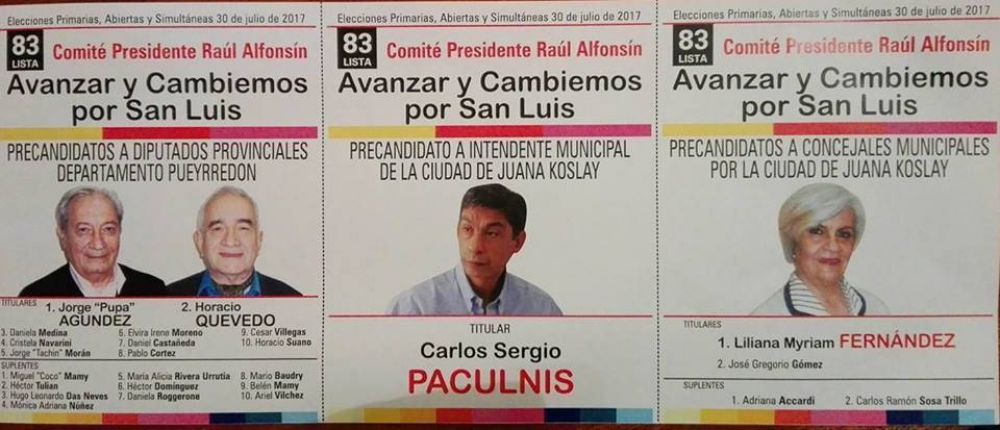 Los apoderados de Avanzar y Cambiemos no presentaron los modelos de boletas de sufragio