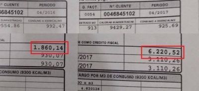 Grandes aumentos en las facturas de luz y gas