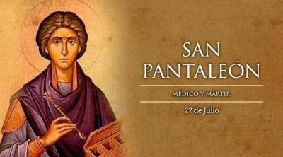 Hoy es fiesta de San Pantale�n, m�dico m�rtir cuya sangre se vuelve l�quida