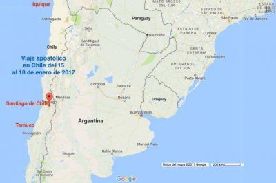 Viaje apost�lico a Chile: tres lugares en Santiago para los actos multitudinarios