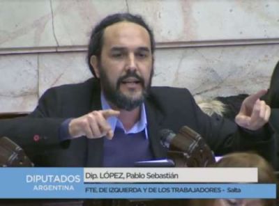 Pablo L�pez explic� porqu� rechaz� la expulsi�n de De Vido como diputado