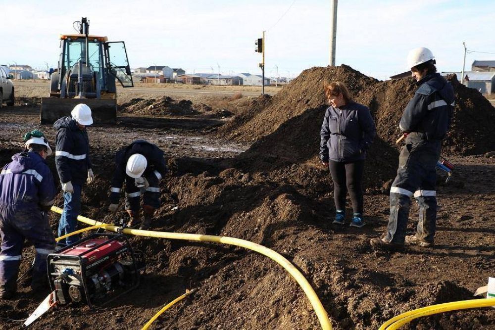 Comenzaron los trabajos de conexin de gas natural para el barrio Los Cisnes