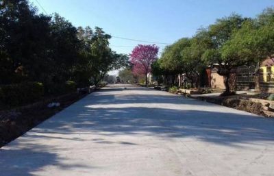 Avanzan obras de pavimento en Sáenz Peña
