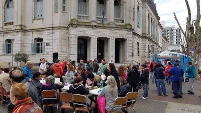 Conflicto de Municipales: reacci�n por el arrojo de agua desde una dependencia del Palacio