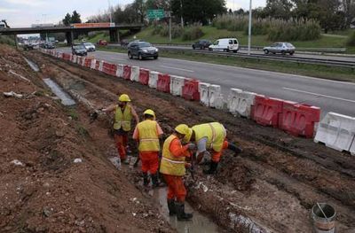 Posse y Dietrich recorrieron las obras de amplicaci�n del Acceso Norte