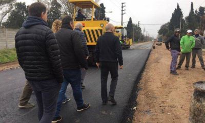 Funcionarios recorrieron las obras de la calle Savio