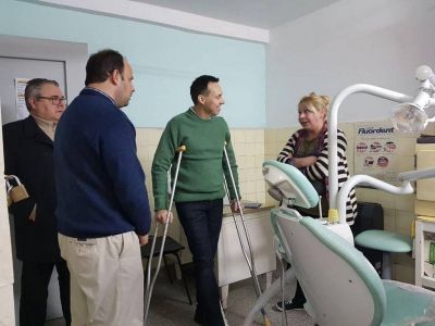 Centenario: Vi�uales visit� la Unidad Sanitaria Fonrouge