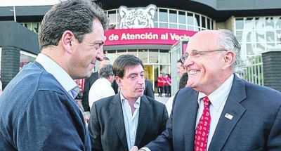 Operativo Conurbano: el neoyorquino Rudolph Giuliani se suma a la campa�a de Massa