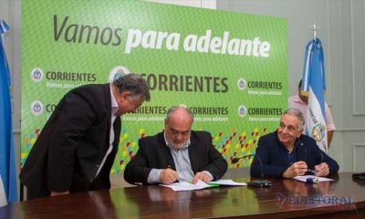 Firmaron el contrato de obra para extender gas natural entre Colonia Libertad y Caseros