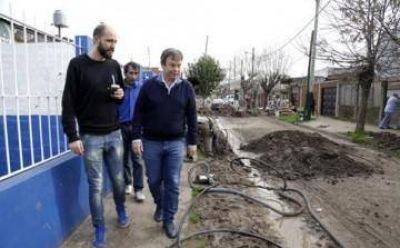  Avanzan las obras de cloacas en Solano, San Jos�, Calzada, Claypole, Burzaco y Adrogu�
