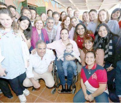 Gabriela Michetti hizo campa�a en La Rioja