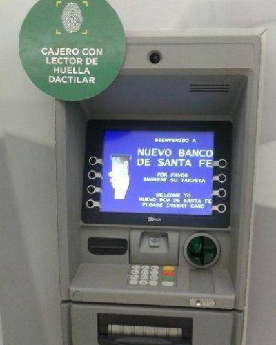 Banco Santa Fe instal� el primer cajero autom�tico de Santa Fe con identificaci�n de huellas dactilares