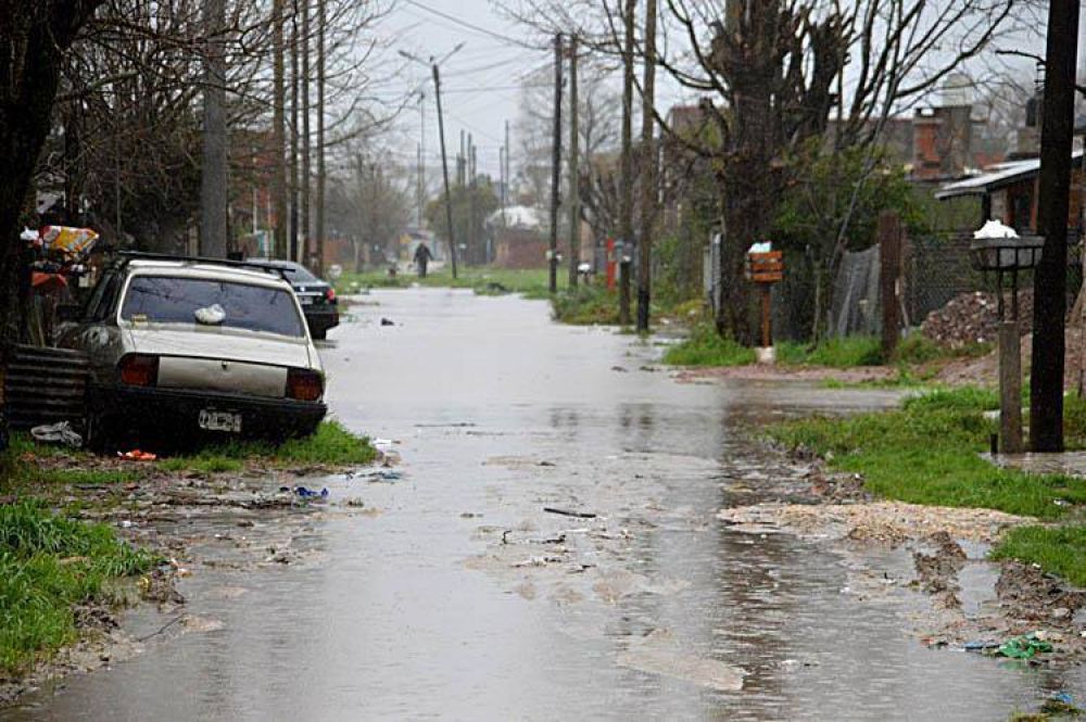 Los barrios de la periferia volvieron a ser castigados por la fuerte lluvia