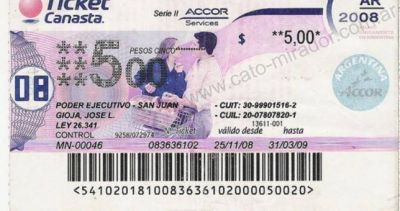Precarizaci�n retro: volvieron los tickets canasta