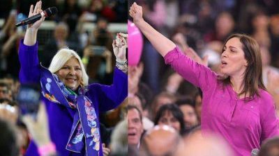 En los cierres de campa�a, Mar�a Eugenia Vidal y Elisa Carri� apostaron por el violeta, el color del cambio