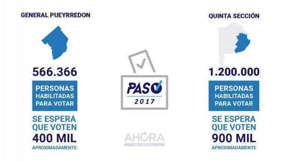 PASO 2017: Cerca de 570 mil personas votan en General Pueyrredon